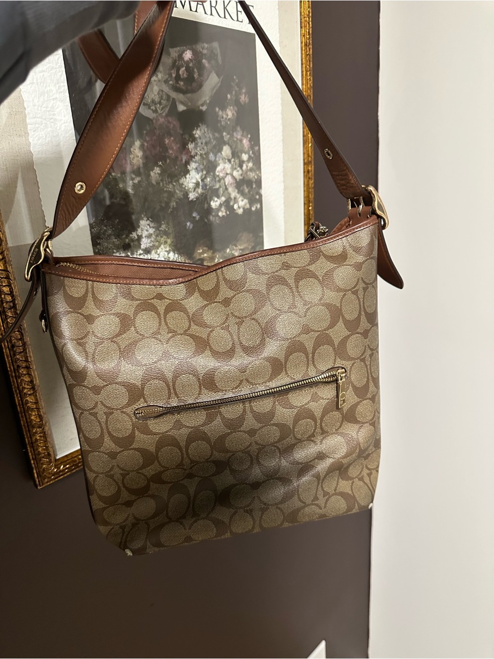 Coach Val Duffle C5641 Signature Canvas Legacy Stripe Crossbody Bag - Picture 3 of 7